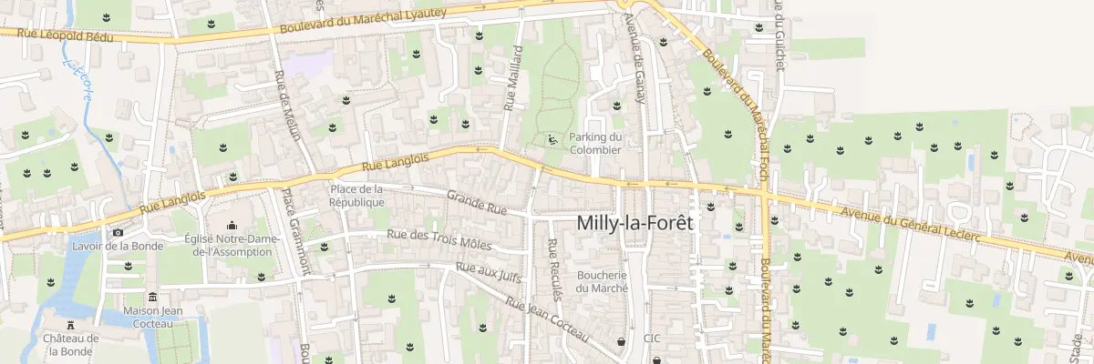 Plan du 34 Rue Langlois à Milly-la-Forêt