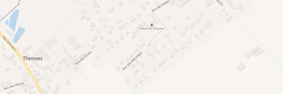 Plan du 22 Rue des Mésanges à Thennes