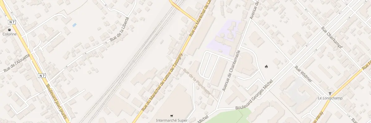 Plan du 45 Rue Mar de Lattre de Tassigny à Corbeil-Essonnes