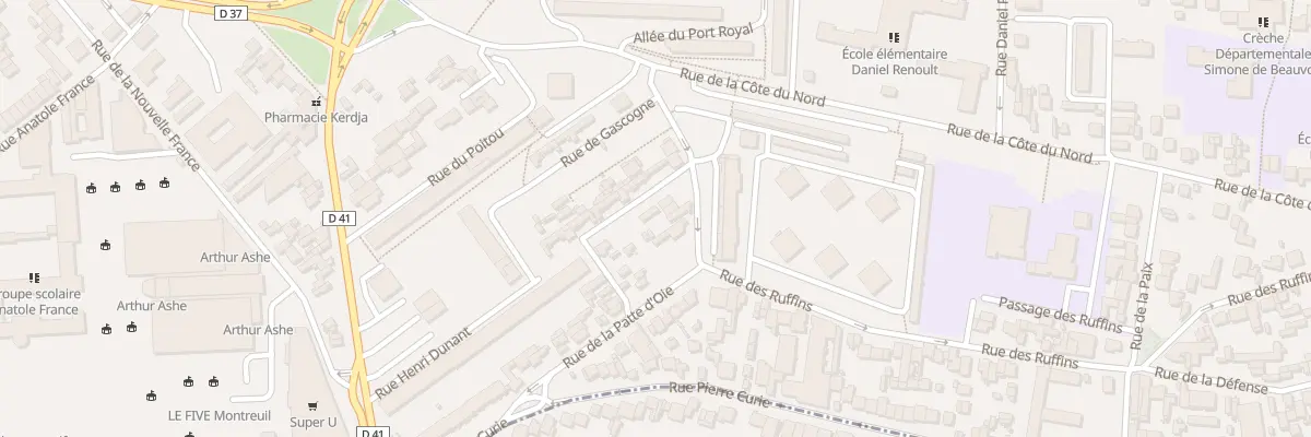 Plan du 50 Rue des Ruffins à Montreuil