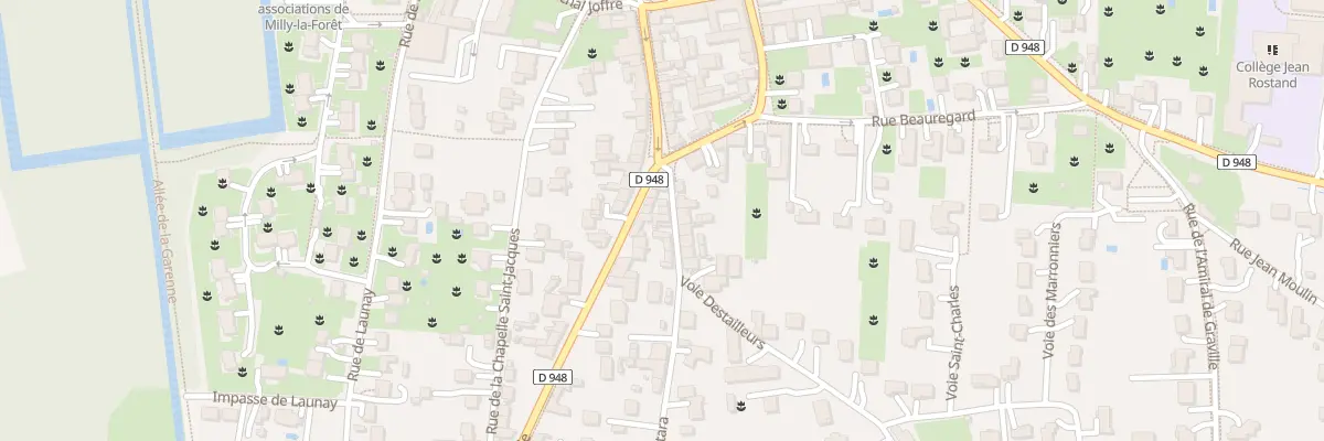 Plan du 2 Rue Lantara à Milly-la-Forêt