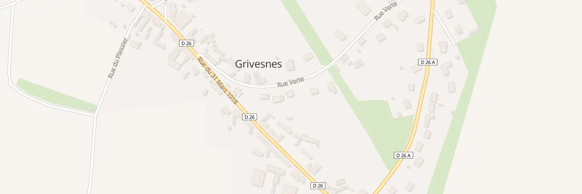 Plan du 8 Rue Verte à Grivesnes