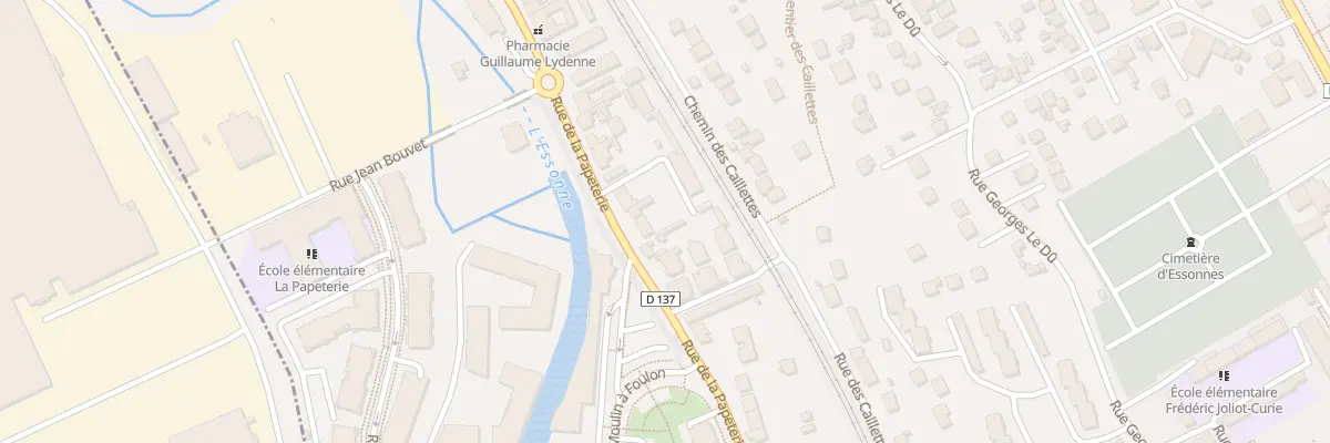 Plan du 107 Rue de la Papeterie à Corbeil-Essonnes