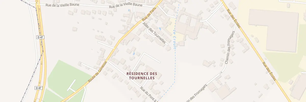 Plan du 10 Rue de Paris au Thillay