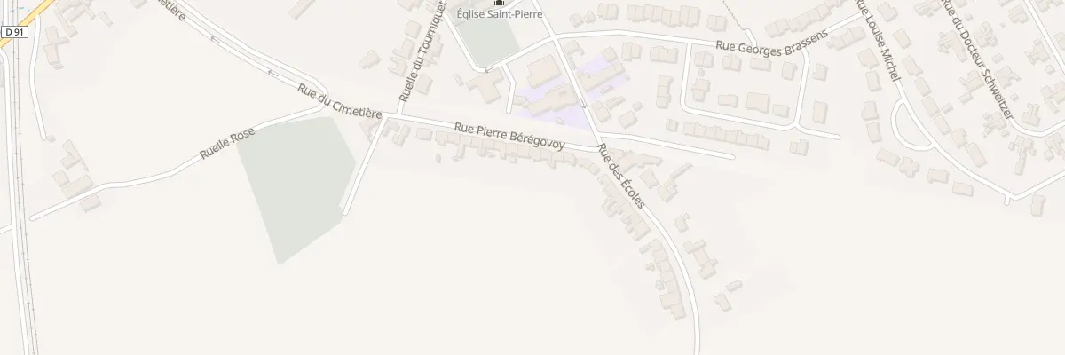 Plan du 4 Rue Pierre Bérégovoy à Isbergues