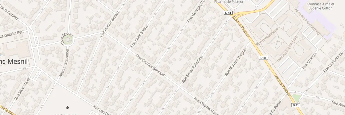 Plan du 44 Rue Georges Bizet au Blanc-Mesnil
