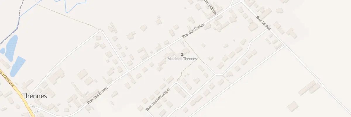 Plan du 18 Rue des Écoles à Thennes