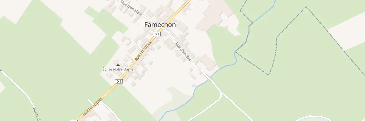 Plan du 2 Rue d’En Bas à Famechon