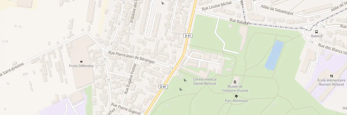 Plan du 102 Bd Théophile Sueur à Montreuil
