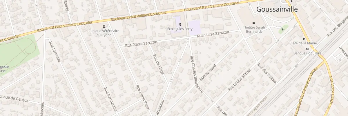Plan du 45 Rue Jean Gaston Rousseau à Goussainville