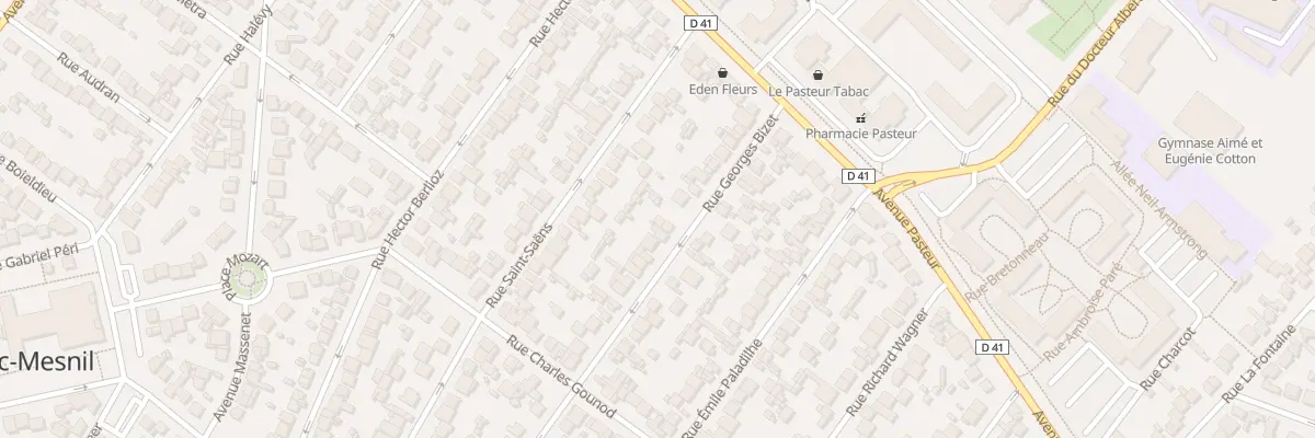 Plan du 61 Rue Georges Bizet au Blanc-Mesnil
