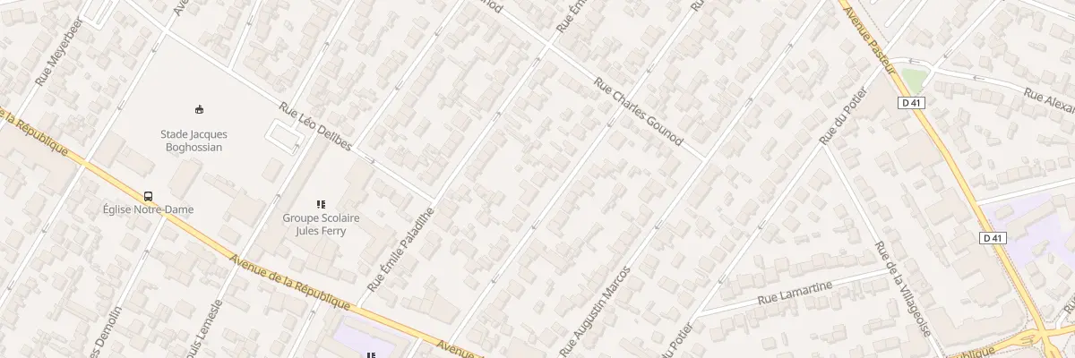 Plan du 29 Rue Richard Wagner au Blanc-Mesnil