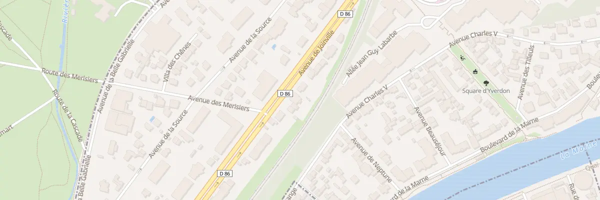 Plan du 23 Av de Joinville à Nogent-sur-Marne