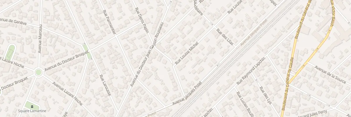 Plan du 1 Rue Louise Michel à Goussainville