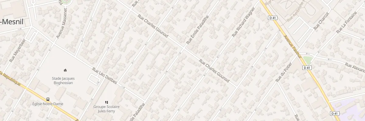 Plan du 52 Rue Emile Paladilhe au Blanc-Mesnil