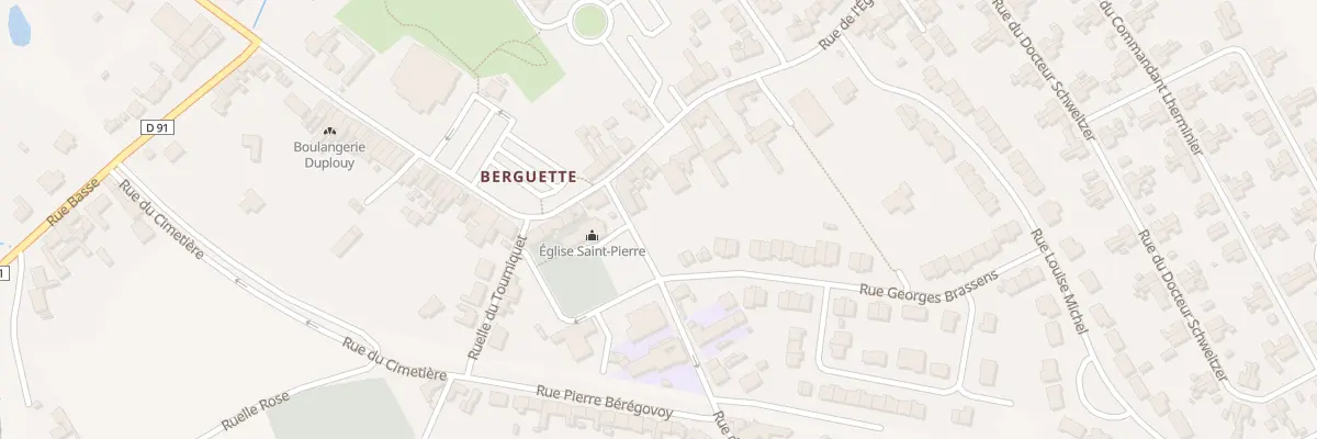 Plan du 22 Rue de l’Eglise de Berguette à Isbergues