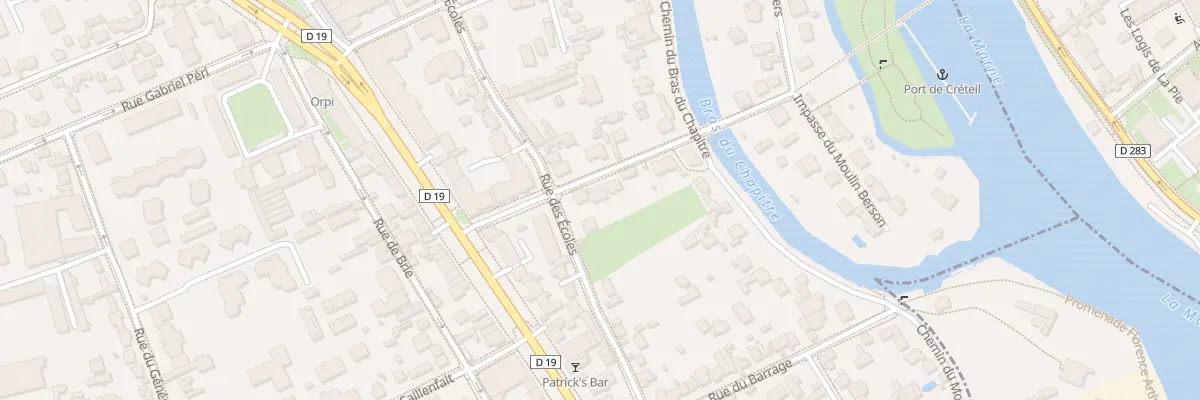 Plan du 10 Rue du Moulin Berson à Créteil