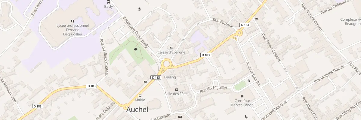 Plan du 2 Rue Jean Jaures à Auchel