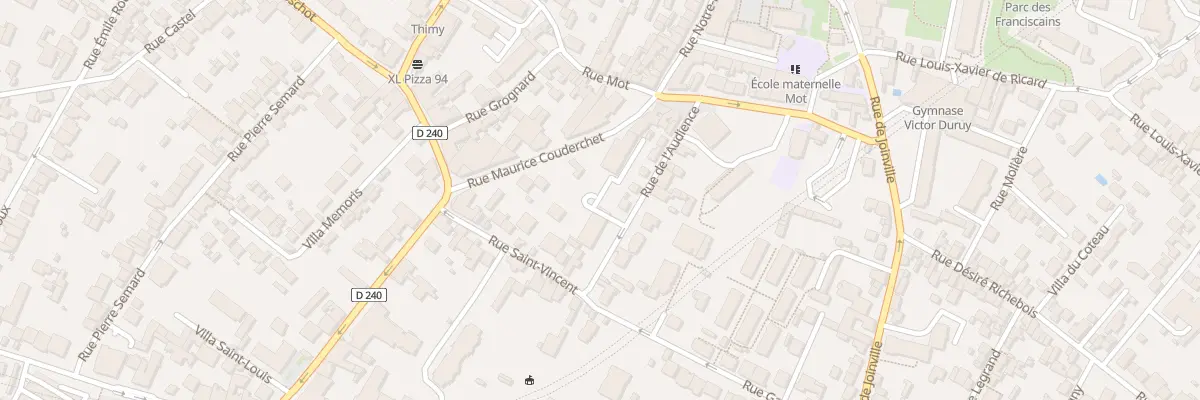 Plan du 11 Rue Saint-Vincent à Fontenay-sous-Bois
