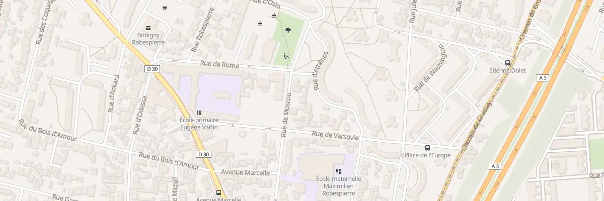 Plan du 54 Rue de Moscou à Bobigny