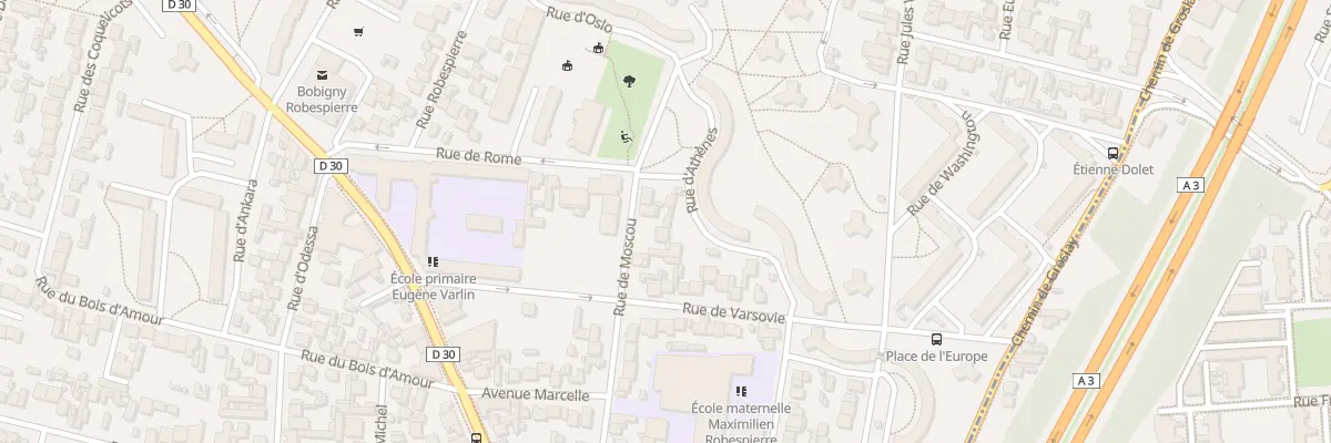 Plan du 56 Rue de Moscou à Bobigny