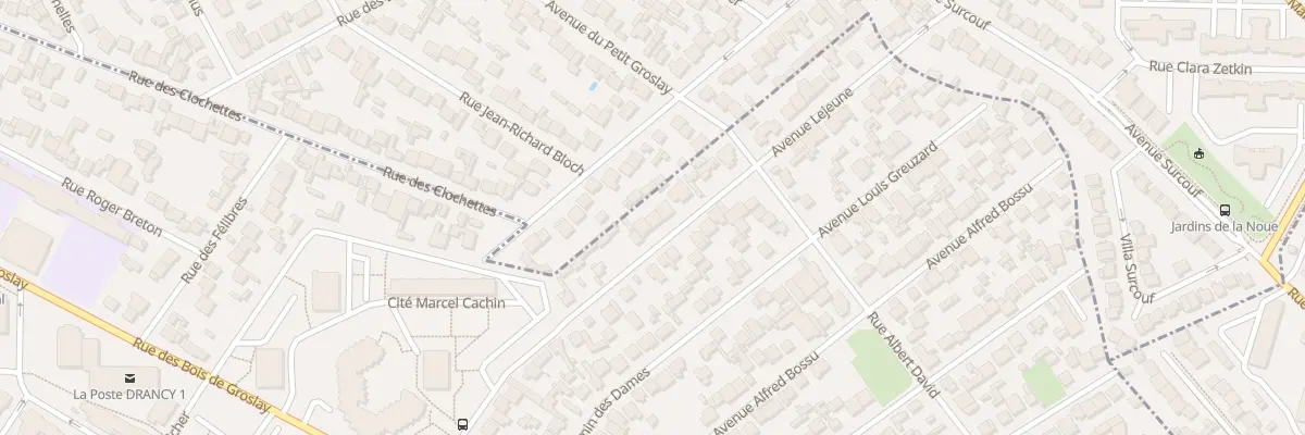 Plan du 17 Av Lejeune à Drancy