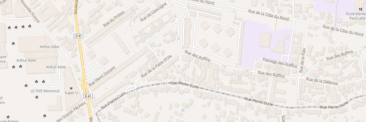 Plan du 66 Rue des Ruffins à Montreuil
