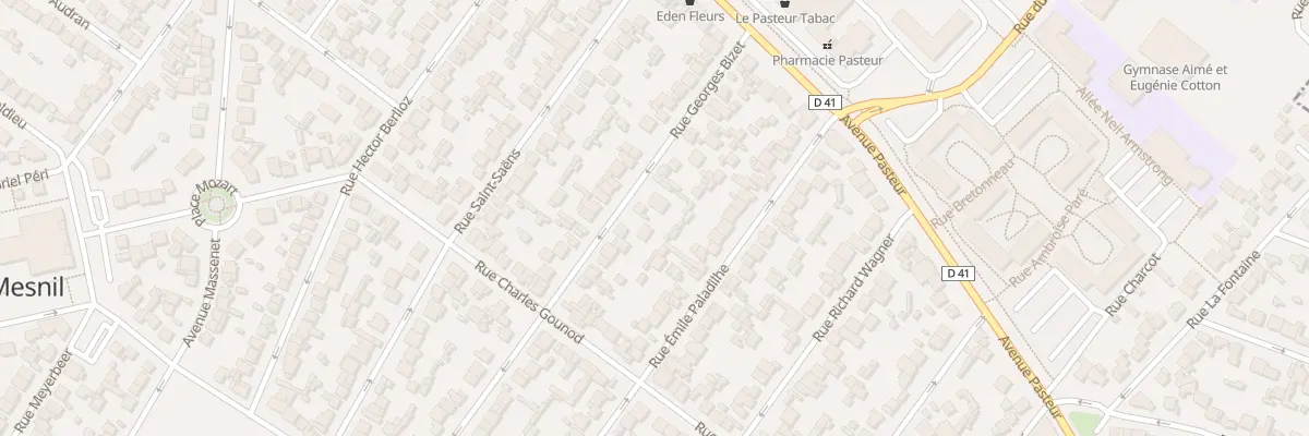 Plan du 54 Rue Georges Bizet au Blanc-Mesnil