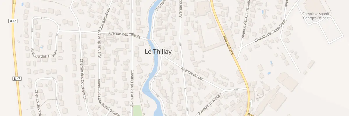 Plan du 11 Av du Lac au Thillay