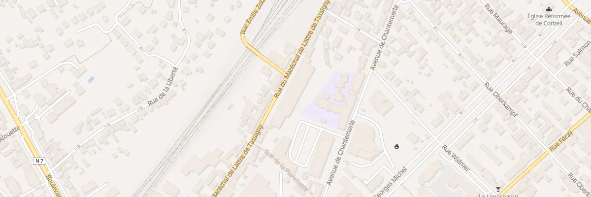 Plan du 43 Rue Mar de Lattre de Tassigny à Corbeil-Essonnes