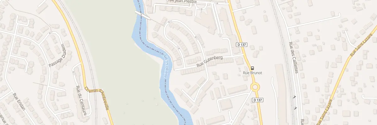 Plan du 36 Rue Gutenberg à Corbeil-Essonnes