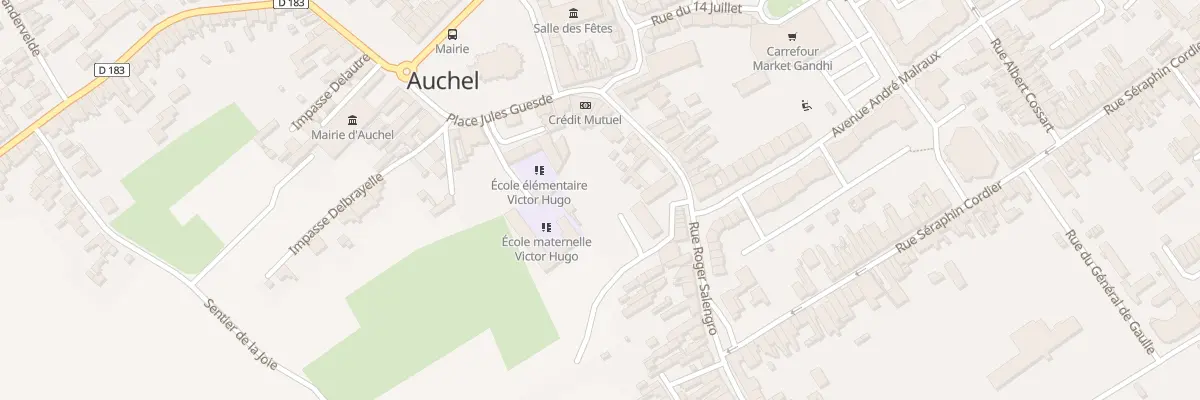 Plan du 20 Rue Roger Salengro à Auchel