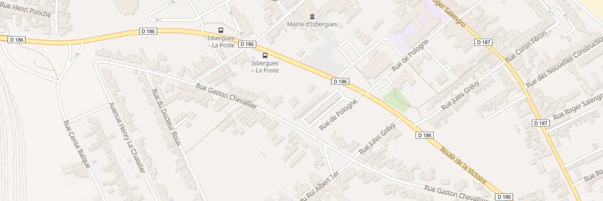 Plan du 301 Rue Gaston Chevallier à Isbergues