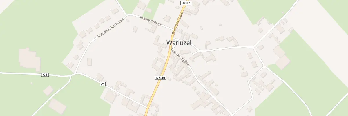 Plan du 2 Rue de l’Eglise à Warluzel