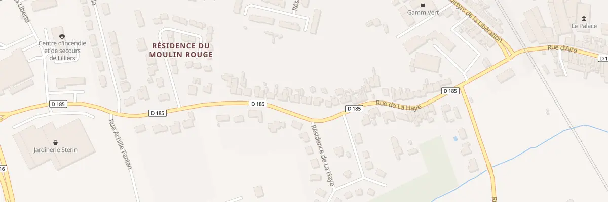 Plan du 55 Rue de la Haye à Lillers
