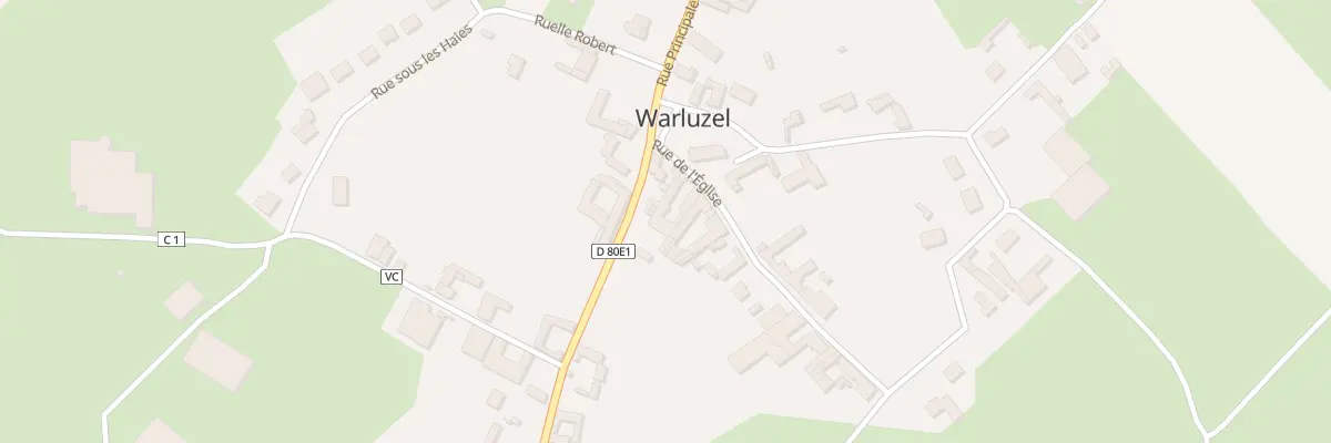 Plan du 4 Rue de l’Eglise à Warluzel