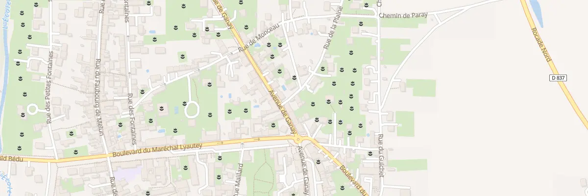 Plan du 9000 Rue de la Plaine à Milly-la-Forêt