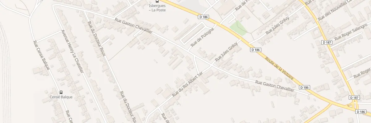 Plan du 380 Rue Gaston Chevallier à Isbergues
