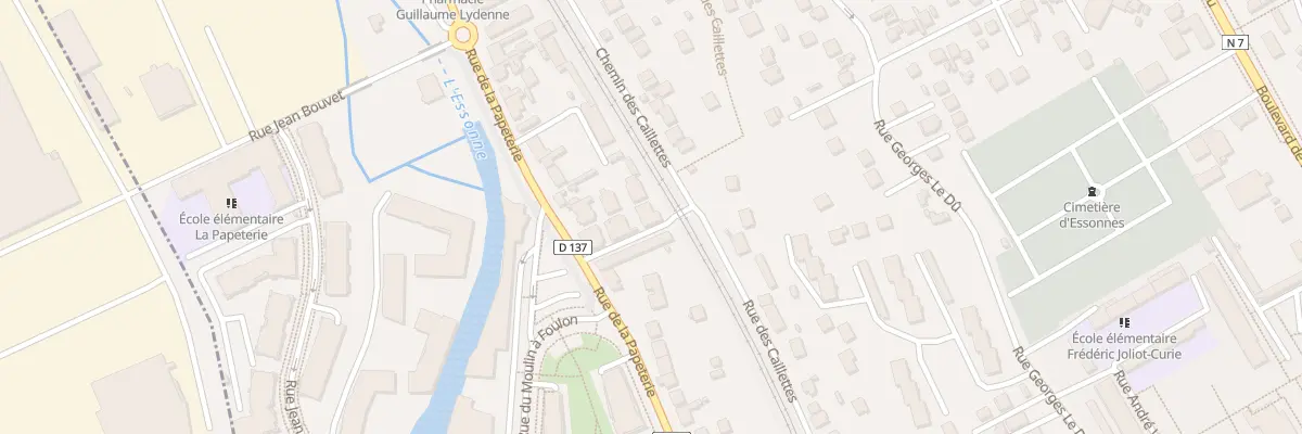 Plan du 111 Rue de la Papeterie à Corbeil-Essonnes