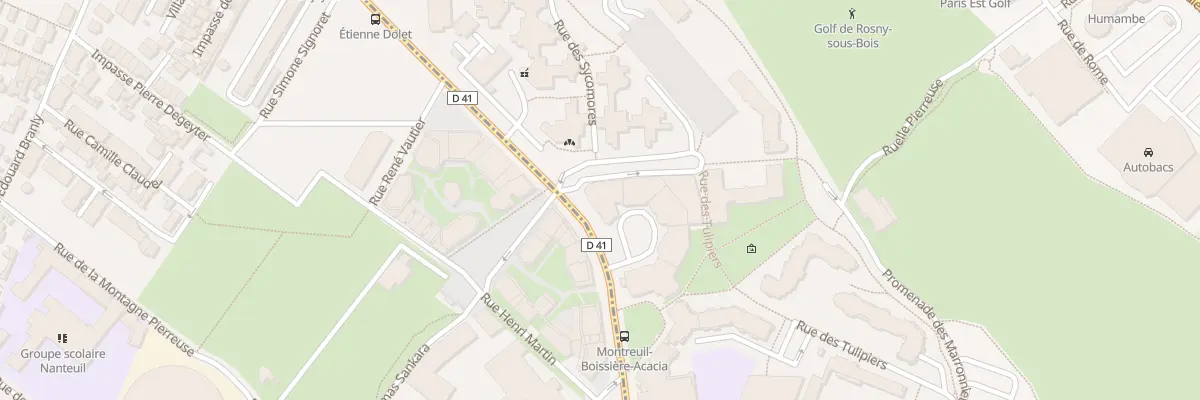 Plan du 327 Bd de la Boissière à Rosny-sous-Bois