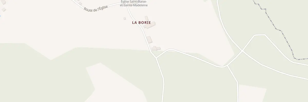Plan du 3 La Borie à Merlines