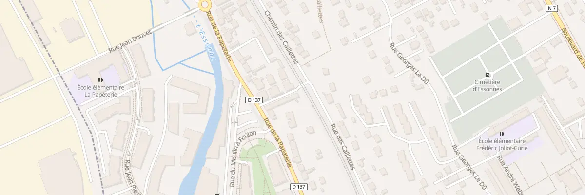 Plan du 2 Rue des Caillettes à Corbeil-Essonnes