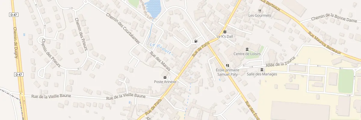 Plan du 29 Rue de Paris au Thillay