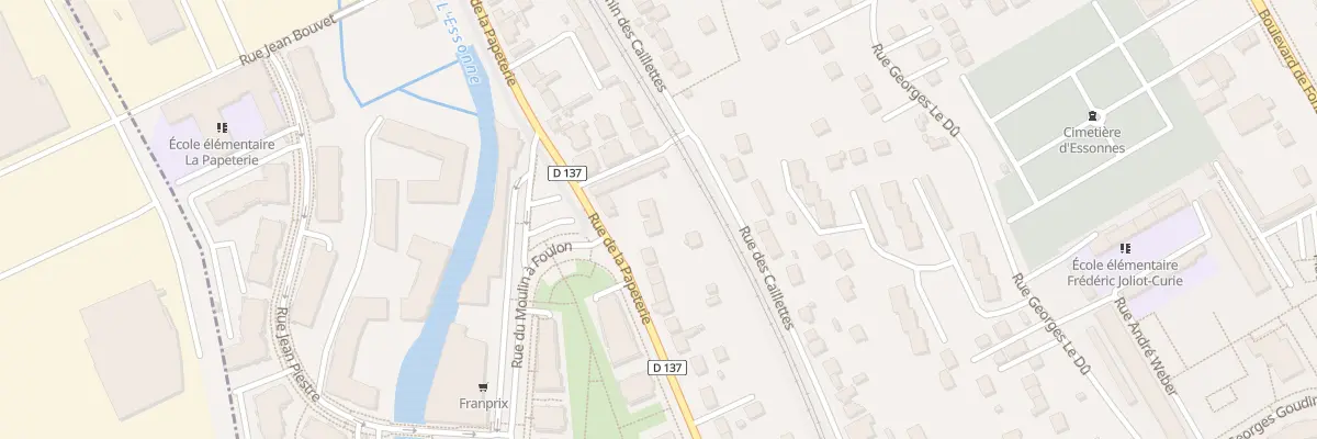 Plan du 117 Rue de la Papeterie à Corbeil-Essonnes