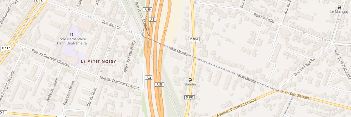 Plan du 74 Rue Baudin à Noisy-le-Sec