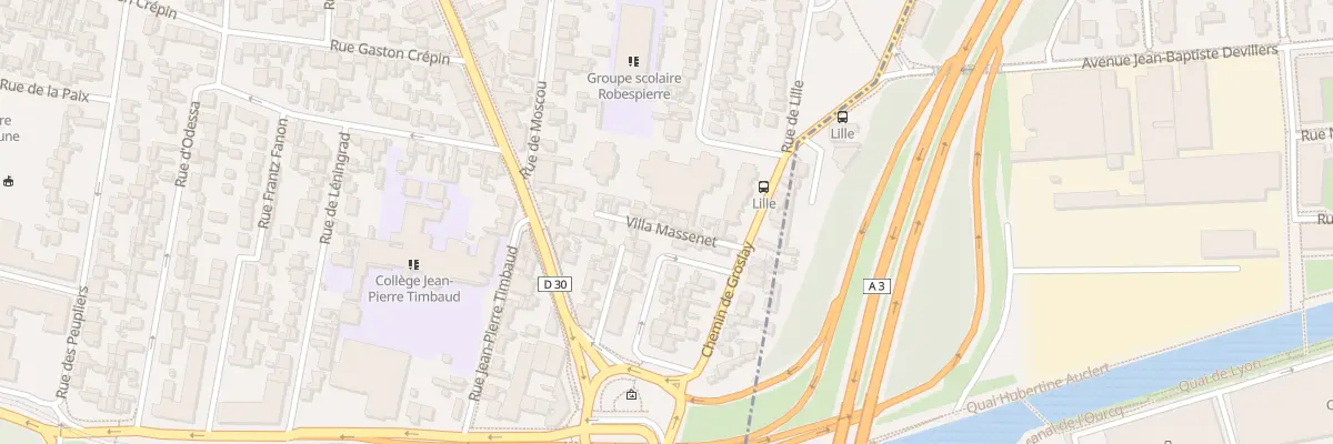 Plan du 10 Vla Massenet à Bobigny