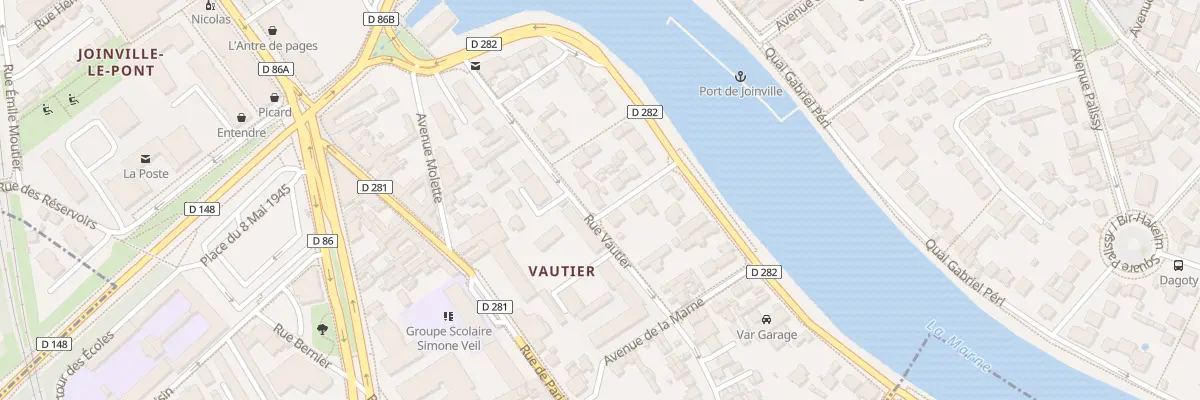 Plan du 11 Rue Vautier à Joinville-le-Pont