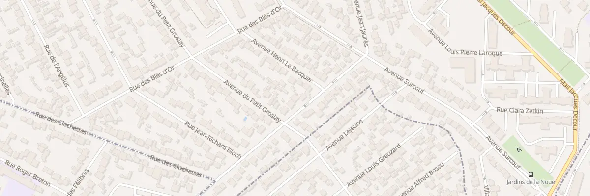 Plan du 16 Rue des Mascottes au Blanc-Mesnil