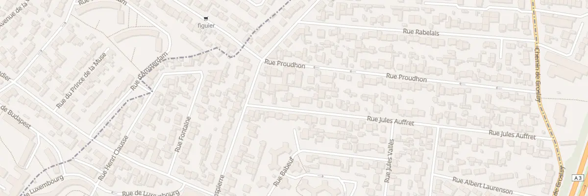 Plan du 11 Rue Jules Auffret à Bobigny