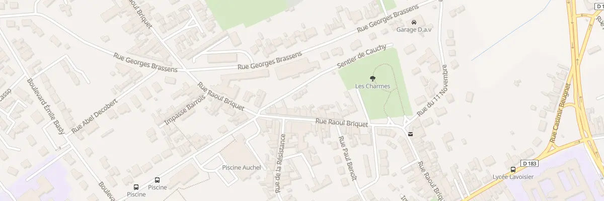 Plan du 60 Rue Raoul Briquet à Auchel